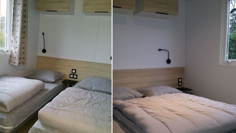 ᐃ LES ILOTS DE SAINT VAL ***, Chambres Campsite Eure et Loir France Centre : 4 chambres avec lit double ou lits simples