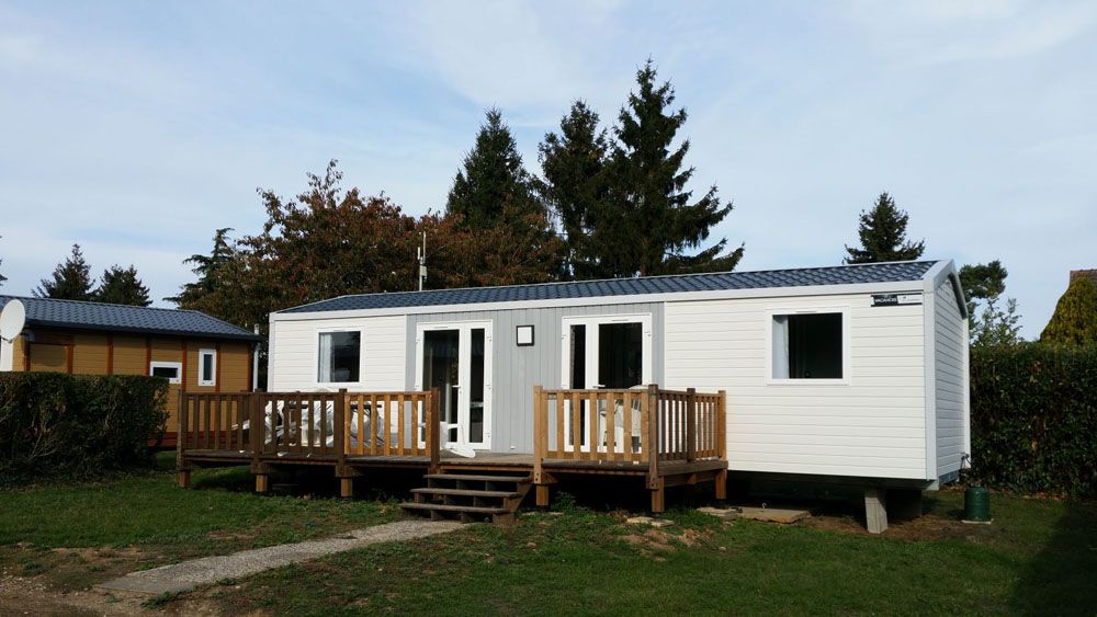 ᐃ LES ILOTS DE SAINT VAL ***, Mobil-home 8 personnes Campsite Eure et Loir France Centre : Louer un mobil-home pour 8 personnes dans l'Eure